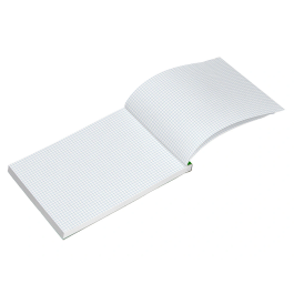 Liderpapel Bloc de notas A5 80 hojas 60 g/m2 Cuadriculado 4 mm Perforado Sin Tapa