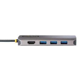 Hub USB Startech 115B-USBC-MULTIPORT 4K Gris 100 W