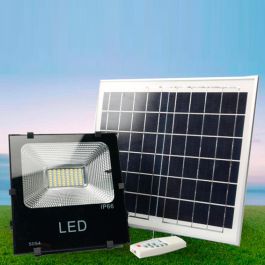 Foco Proyector LED 100W 10.000Lm 6000ºK Solar Sensor 100W + Control Remoto Panel 6V/25W 40.000H  [HO-626005-CW]