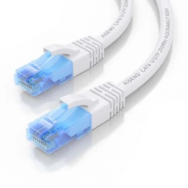 AISENS - CABLE DE RED LATIGUILLO RJ45 CAT.6 UTP AWG26 CCA, BLANCO, 1.5M