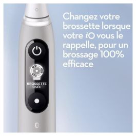 Oral-B iO 6S Cepillo de dientes eléctrico gris con conexión Bluetooth, 2 cabezales, 1 estuche de viaje Oral-B iO 6S Cepillo de dientes eléctrico gris con conexión Bluetooth, 2 cabezales, 1 estuche de viaje