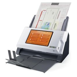 Plustek A350 Enterprise Scanner Documentos A3, 600x600 DPI, Escaneo Dúplex, Pantalla Táctil 7"