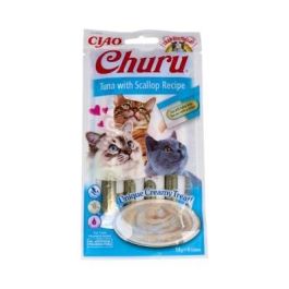 Churu Vet Snack Húmedo de Atún con Vieira para Gatos, 4 Sticks de 14g Precio: 2.50000036. SKU: B133PQ5YCC