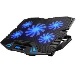 Ewent Soporte Base Refrigeración para Ordenador Portátil con 5 Ventiladores Silenciosos, Ajustable hasta 17 Pulgadas, USB Precio: 25.4999998. SKU: S0209677