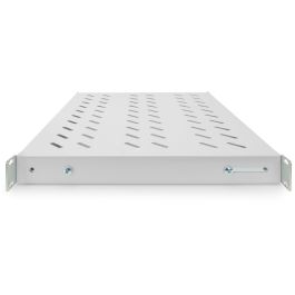 Digitus Baldas para Armario Rack 19" 1U, Ajustable 350-550mm, Gris, hasta 50kg, 44x482mm
