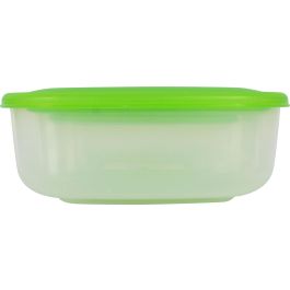 Tontarelli Set 3 Fiambreras Rectangulares 1L/2L/3L Tapa Verde Family (20 Cajas)