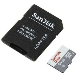 SanDisk SDSQUNR-064G-GN3MA Tarjeta de Memoria microSDXC Ultra 64GB 100MB/s Clase 10 U1 Full HD con Adaptador Precio: 9.5900002. SKU: B138YSZSQ6