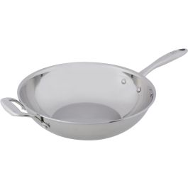 Wok - CÓMODO Y MODERNO - CLÁSICO - Acero inoxidable - Ø30 cm - Apto para todo tipo de cocinas, incluida la de inducción Precio: 80.8900004. SKU: B1BY6XT8QY