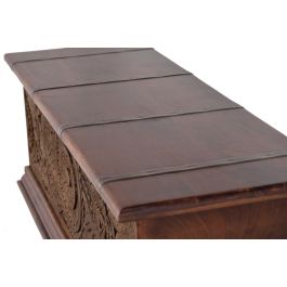 Giner y Colomer Baúl Madera de Mango Marrón Bicolor 45x116x40 cm