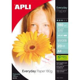 Papel Inkjet Apli Foto A4 180G 20H Everyday Glossy Precio: 7.49999987. SKU: BIX12080