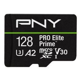 PNY Tarjeta MicroSDXC PRO Elite Prime 128GB UHS-I U3 V30 - Velocidad Lectura 200 MB/s, Escritura 150 MB/s, A2 para Apps, Ideal 4K Precio: 30.50000052. SKU: B1K97968PD