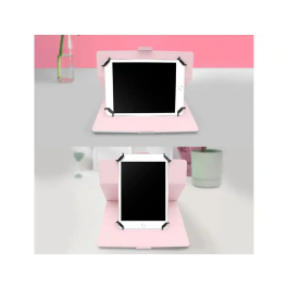 Wondee Funda para Tablet Universal Compatible hasta 10,2'' con Diseño de Margaritas y Soporte Giratorio 360°