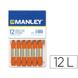 Manley Estuche De 12 Ceras 60 mm Color Naranja Precio: 2.50000036. SKU: B1D3HDMRJ5