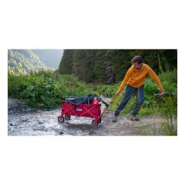 Coleman Bollerwagen de Camping Plegable con Ruedas, Capacidad 85 kg, Color Rojo, Modelo 2000035214