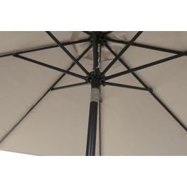 DKD Home Decor Parasol Terraza Y Jardin Arena Negro 265 x 250 x 265 cm UV 50+ Reclinable