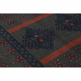 Alfombra Arabe DKD Home Decor Azul Naranja 180 x 0.4 x 120 cm (2 Unidades)