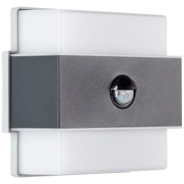 Brilliant Aplique Exterior ARCHIE Sensor LED 7W 650lm Negro Mate Metal IP44