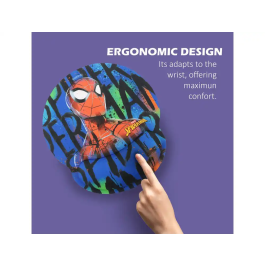 Wondee Alfombrilla Ratón Spiderman Ergonómica de Gel Reposamuñecas Antideslizante 250x230 mm