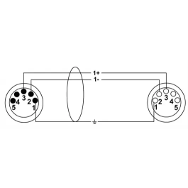 Cordial Cable DMX de 5 Pines, 10 Metros
