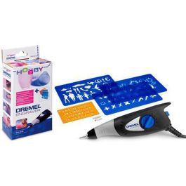 Dremel Grabador Herramienta de Precisión con Control de Profundidad Variable para Metales, Vidrio, Madera, Plástico y Cerámica - Kit con Plantillas