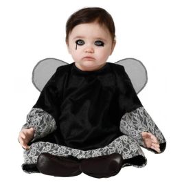 Disfraz Ángel Oscuro Con Alas Para Niña Bebé 24 Meses Halloween Negro Polyester