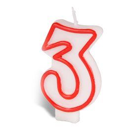 Best Products Vela n°3 Rojo / Blanco para Repostería de Cera Precio: 0.90000042. SKU: B12RBYZHJT