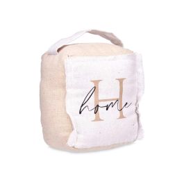 Tope Puerta Cubo Home Giftdecor 16x19x14.5 cm Blanco Tela (6 Unidades)