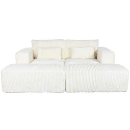 Sofá Home ESPRIT Crema Scandi 220 x 158 x 91 cm Sofá Home ESPRIT Crema Scandi 220 x 158 x 91 cm
