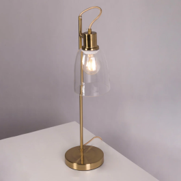 Lámpara de Mesa Najafabad [SKD-T1018] Metal y Cristal para Salón, Comedor, Dormitorio