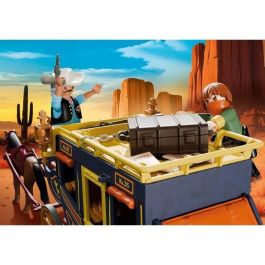 Playmobil Diligencia del Salvaje Oeste Western, Juguete de Construcción de Plástico para Niños de 3 Años en Adelante