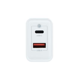 COOLBOX COO-CUP-45CA Cargador USB Pared GAN 45W USB-C/USB-A QC3.0 Blanco