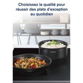 Arthur Martin AM9582 Batería de Cocina de Aluminio Antiadherente, 6 Piezas, Compatible con Inducción y Todas las Fuentes de Calor, Mango Extraíble
