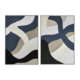 DKD Home Decor Cuadro Urban Lienzo PS Azul y Blanco 123x83 cm Moderno (2 Unidades) Precio: 176.59000029. SKU: B1BY5W5YAG