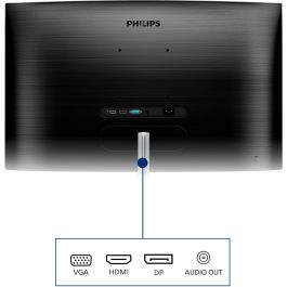 Philips 325E1C/00 Monitor Curvo E-Line 31.5" QHD VA 1500R 75Hz AMD FreeSync Ultra Wide-Color LowBlue Negro