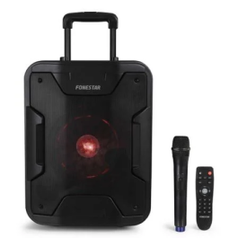 Fonestar Altavoz Portátil California 200W Bluetooth USB MP3 Radio FM Karaoke Micrófono Inalámbrico con Trolley Precio: 174.58999976. SKU: B14GRWDXK7