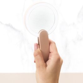 Cosmetic Club Espejo de Bolsillo LED Recargable USB para Cosmético, Portátil y Plegable