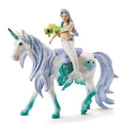 Schleich 70594 Figura unicornio sirena en el mar Bayala, 4 piezas, para niños a partir de 5 años