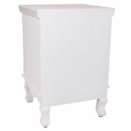 Mesita de Noche Alexandra House Living Blanco 33 x 53 x 37 cm