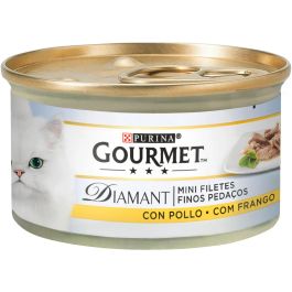 Purina Gourmet Diamant Finas Lonchas con Pollo para Gatos, Lata 85g - Pack de 24 Unidades Precio: 28.5000001. SKU: B1H468KBY8