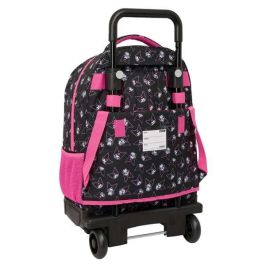 Safta Mochila Escolar de Ruedas Grande Compacta Extraíble Kuromi para Niños - Carro de Viaje y Colegio 450x330x220 mm Safta Mochila Escolar de Ruedas Grande Compacta Extraíble Kuromi para Niños - Carro de Viaje y Colegio 450x330x220 mm