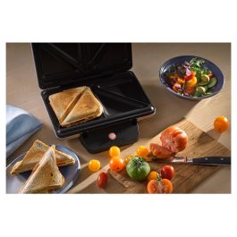 WMF 0415150011 Sandwichmaker Lono Acero Inoxidable Negro Plata 800W