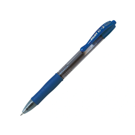 Pilot Bolígrafo G-2 Azul Tinta Gel Retráctil Sujeción de Caucho en Blister