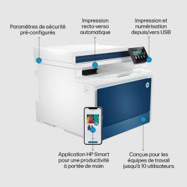 HP Color LaserJet Pro 4302fdn Multifunción Láser Fax Dúplex ADF 4RA84F