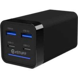 eSTUFF 65W 4-port PD GaN Multi Charger - 2 USB-C + 2 USB-A Ports