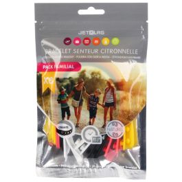 Jet Lag 8 Pulseras Citronela Repelente Insectos Mosquitos Duración 15 Días Pack Familiar