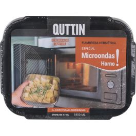 Quttin Molde de Acero para Fiambre 1.8 L, Apto para Microondas y Horno, Dimensiones 23 x 18 x 9 cm (12 Unidades)