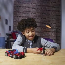 Hasbro Venomversus Miles Morales Remix Blast Racer G0736 Vehículo de Juguete Marvel Spidey con Proyectiles
