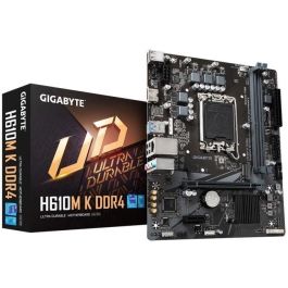 Gigabyte 9MH610MK-00-20 Placa Base Micro ATX H610M K DDR4 Socket 1700 Intel H610 PCIe 4.0 M.2 NVMe Compatible Intel Core 12ª/13ª Gen