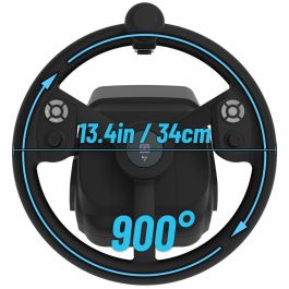 Hori AAAAQ83989 Volante de Simulación Agrícola para PC, 340 mm, 900° de Rotación, 76 Botones