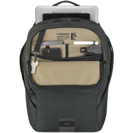 Wenger MX ECO Light Mochila para Portátil 16" y Tablet 10" Gris Carbón - Plástico Reciclado, Urbana Hombre